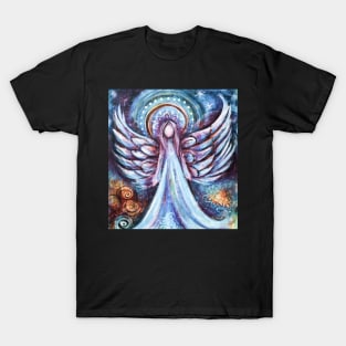 Watercolor Blue Angel T-Shirt